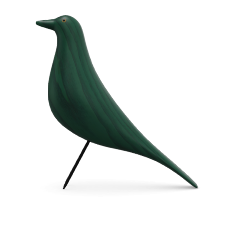 Vitra Vogel Eames House Bird dark green