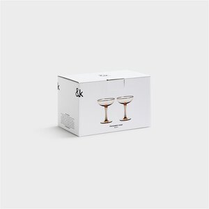 &k amsterdam &k set 2 champagne Coupe roze