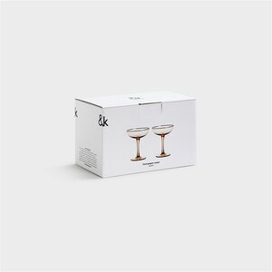 &k amsterdam &k set of 2 champagne Coupe pink