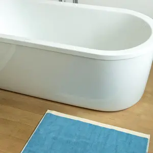 SUITE702 Suite Bath mat sky blue-brown