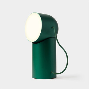 Lexon lamp Orbe green