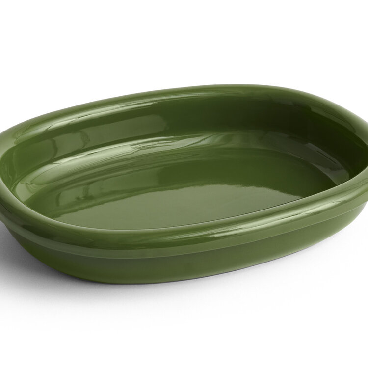 HAY HAY oval dish Barro large green