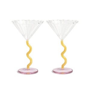 &k amsterdam Coupe curve caramel set of 2