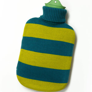 SUITE702 Hot Water Bottle teal-limegreen