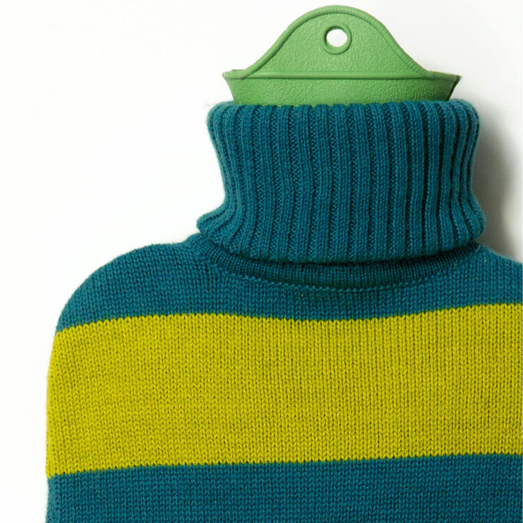 SUITE702  Suite 702 Hot Water Bottle teal-limegreen