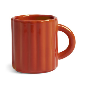 &k amsterdam mug tube espresso red