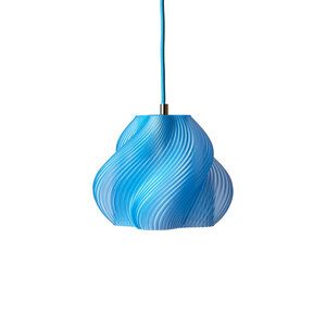 Crème Atelier Lamp Soft Serve Pendant 1 blueberry sorbet brass