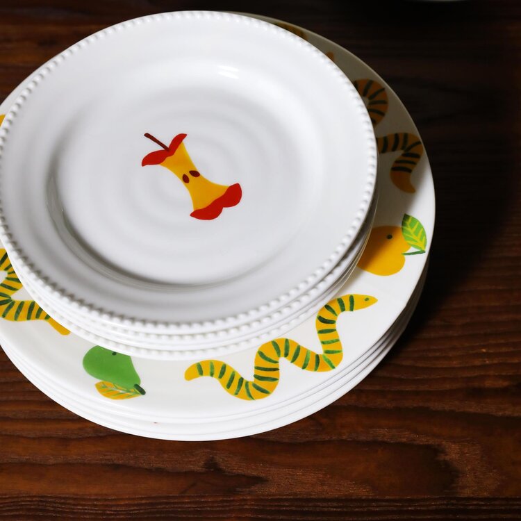 &k amsterdam &k Haines plates small set of 4 apple