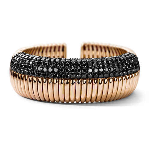 Leon Martens Armband in roségoud met zwarte diamant Leon Martens Juwelier