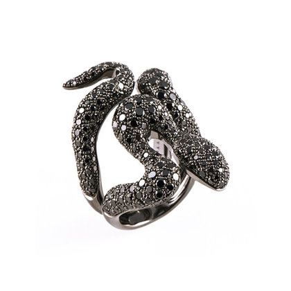 Mattioli African Queen snake ring