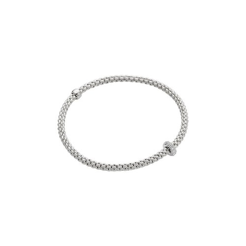 Fope Prima armband in witgoud met diamant Leon Martens Juwelier