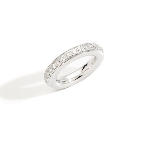 Pomellato Iconica ring in witgoud met diamant Leon Martens Juwelier