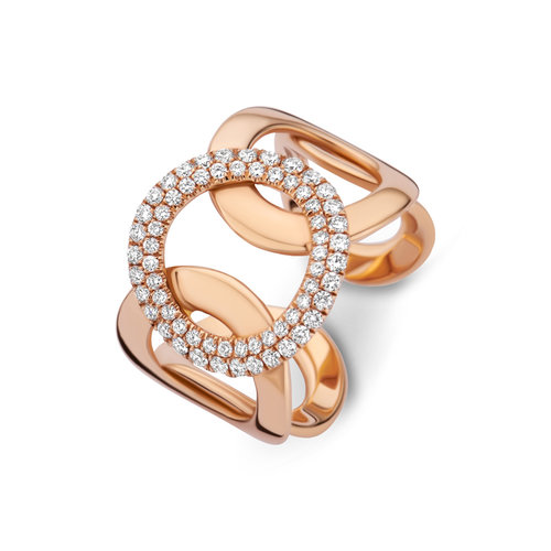 Leon Martens ring in roségoud met diamant Leon Martens Juwelier