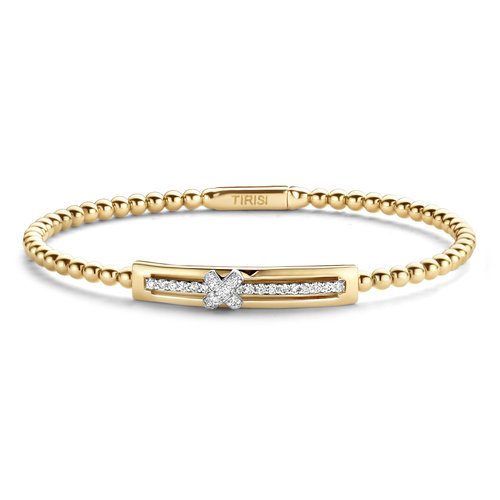 Tirisi Amsterdam armband in geelgoud met diamant Leon Martens Juwelier