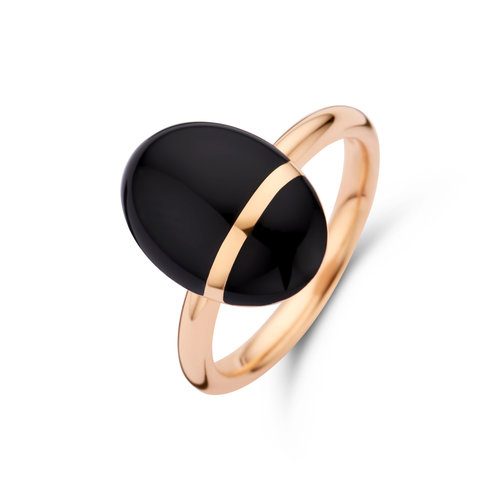 Leon Martens Scarabettino ring in roségoud, zwart geëmailleerd Leon Martens Juwelier Leon Martens Scarabettino ring in roségoud, zwart geëmailleerd Leon Martens Juwelier