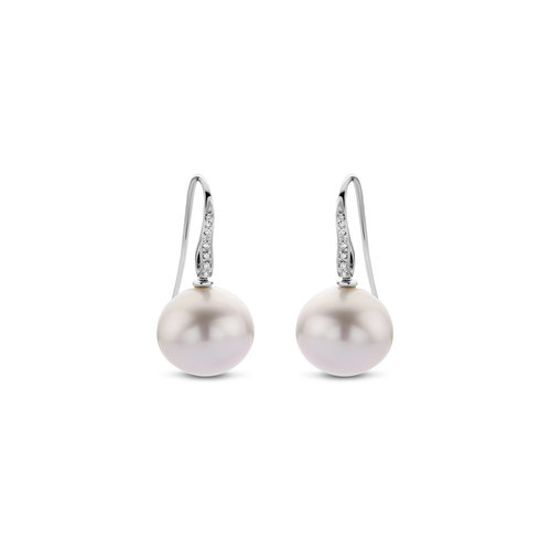 Leon Martens oorhangers in witgoud met Zuidzee parels en diamant Leon Martens Juwelier Leon Martens oorhangers in witgoud met Zuidzee parels en diamant Leon Martens Juwelier