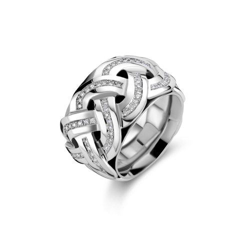 Leon Martens ring in witgoud met diamant Leon Martens Juwelier