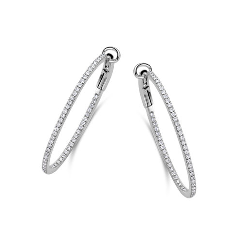 Leon Martens oorhangers in witgoud met diamant Leon Martens Juwelier Leon Martens oorhangers in witgoud met diamant Leon Martens Juwelier
