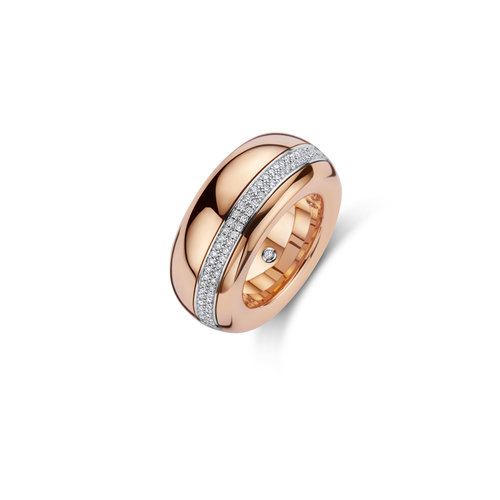 Leon Martens ring in roségoud met diamant Leon Martens Juwelier