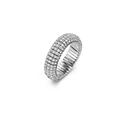 Leon Martens flexibele alliance ring in witgoud met diamant Leon Martens Juwelier Leon Martens flexibele alliance ring in witgoud met diamant Leon Martens Juwelier