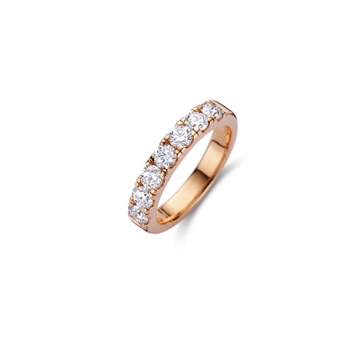 Leon Martens alliance ring in roségoud met diamant Leon Martens Juwelier