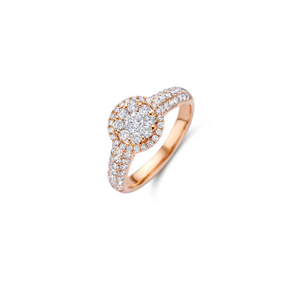 Leon Martens Solitair entourage ring Leon Martens Solitair entourage ring