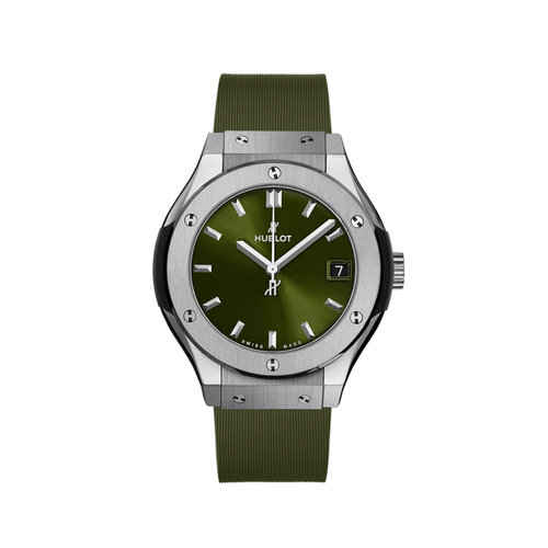 Hublot Classic Fusion Titanium Green Leon Martens Juwelier