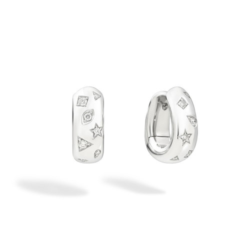 Pomellato Iconica oorringen in witgoud met diamant Leon Martens Juwelier Pomellato Iconica oorringen in witgoud met diamant Leon Martens Juwelier
