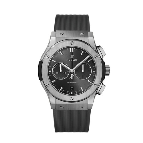 Hublot Classic Fusion Racing Grey Chronograph Titianium Leon Martens Juwelier