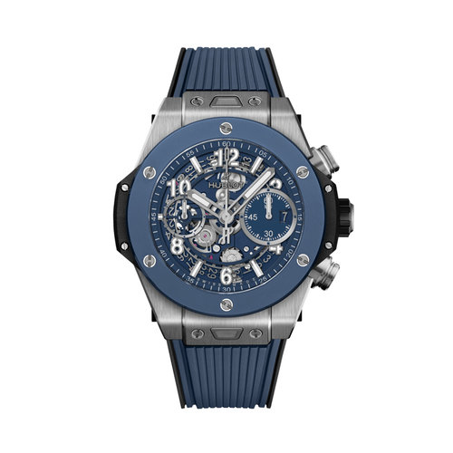 Hublot Big Bang Unico Titanium Blue Ceramic Leon Martens Juwelier