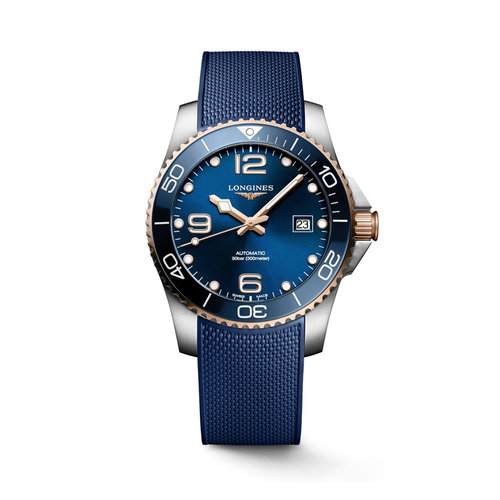 Longines HydroConquest in staal met rosé PVD-coating Leon Martens Juwelier Longines HydroConquest in staal met rosé PVD-coating Leon Martens Juwelier