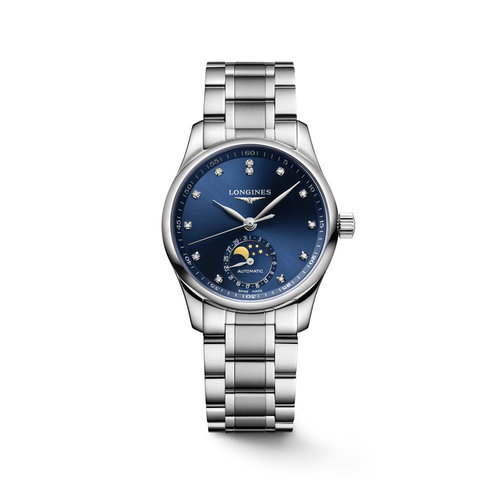Longines Master Collection in staal met diamant Leon Martens Juwelier Longines Master Collection in staal met diamant Leon Martens Juwelier