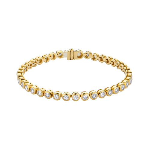 Leon Martens armband in geelgoud met diamant Leon Martens Juwelier