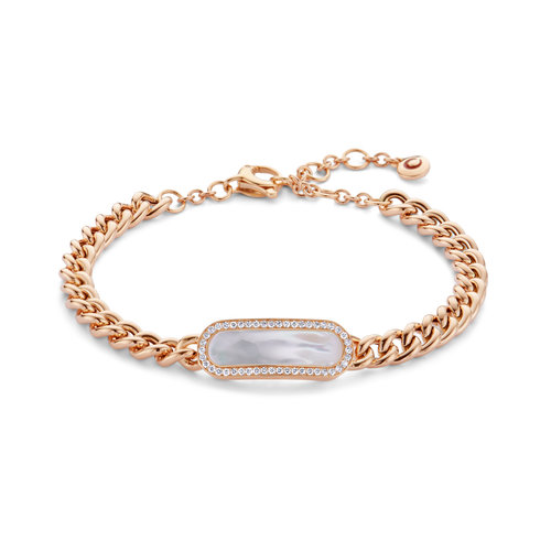 Leon Martens armband in roségoud met parelmoer en diamanten Leon Martens Juwelier