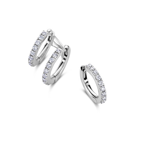 Leon Martens oorringen in witgoud met diamant Leon Martens Juwelier Leon Martens oorringen in witgoud met diamant Leon Martens Juwelier
