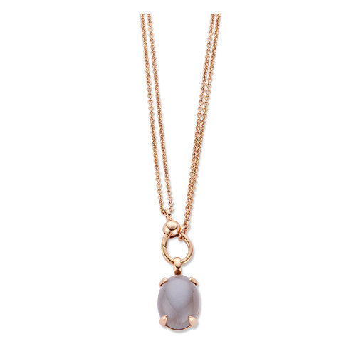 Bron collier met hanger in roségoud met jasseron Leon Martens Juwelier Bron collier met hanger in roségoud met jasseron Leon Martens Juwelier