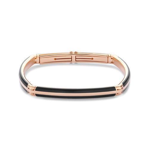 Leon Martens herenarmband in roségoud met git Leon Martens Juwelier