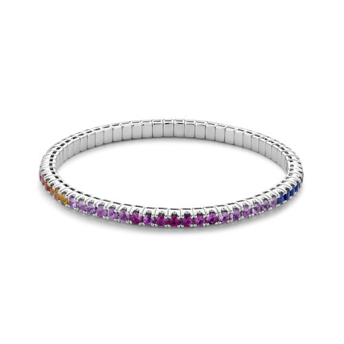 Leon Martens armband in witgoud met gekleurde saffier Leon Martens Juwelier Leon Martens armband in witgoud met gekleurde saffier Leon Martens Juwelier