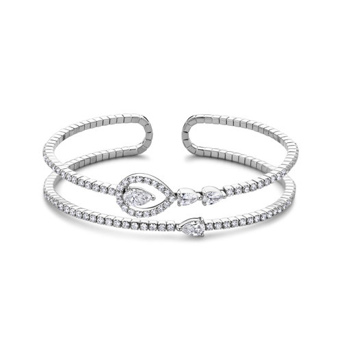 Leon Martens armband in witgoud met diamanten Leon Martens Juwelier
