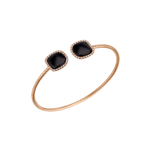 Chantecler Enchanté armband in roségoud met onyx en diamant Leon Martens Juwelier