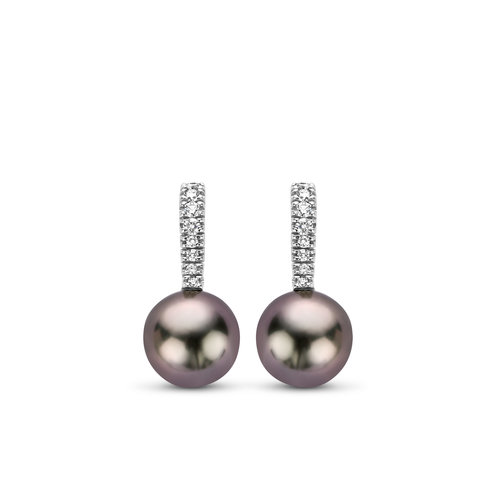 Leon Martens oorhangers in witgoud met Tahiti parel en diamant Leon Martens Juwelier Leon Martens oorhangers in witgoud met Tahiti parel en diamant Leon Martens Juwelier