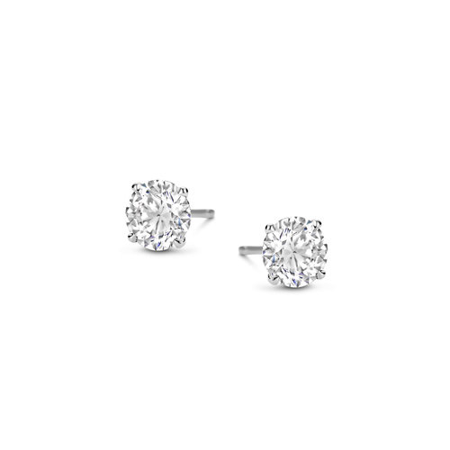 Leon Martens solitair oorstekers in witgoud met diamant Leon Martens Juwelier Leon Martens solitair oorstekers in witgoud met diamant Leon Martens Juwelier