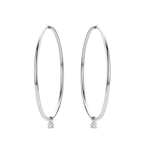 Leon Martens oorringen in witgoud met diamant Leon Martens Juwelier Leon Martens oorringen in witgoud met diamant Leon Martens Juwelier