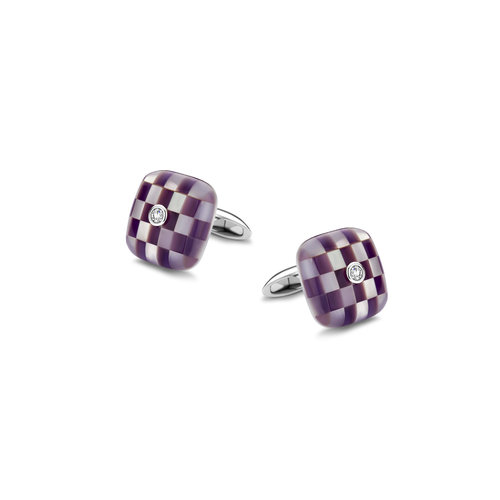 Leon Martens manchetknopen in witgoud met diamant Leon Martens Juwelier Leon Martens manchetknopen in witgoud met diamant Leon Martens Juwelier