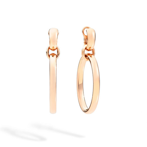 Pomellato Iconica Hoop oorhangers in roségoud Leon Martens Juwelier Pomellato Iconica Hoop oorhangers in roségoud Leon Martens Juwelier