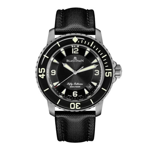 Blancpain Fifty Fathoms Bathyscaphe in titanium Leon Martens Juwelier Blancpain Fifty Fathoms Bathyscaphe in titanium Leon Martens Juwelier