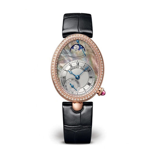 Breguet Reine de Naples 8908 in roségoud met diamant en parelmoer Leon Martens Juwelier