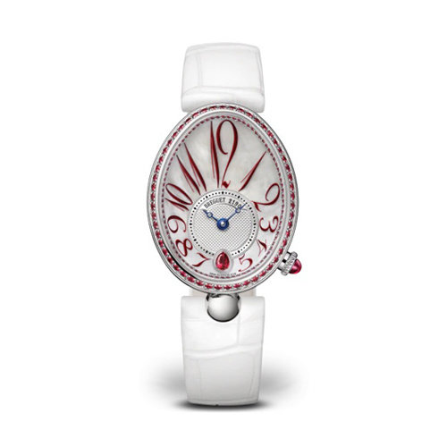 Breguet Reine de Naples 8918 in witgoud met diamant en parelmoer Leon Martens Juwelier Breguet Reine de Naples 8918 in witgoud met diamant en parelmoer Leon Martens Juwelier
