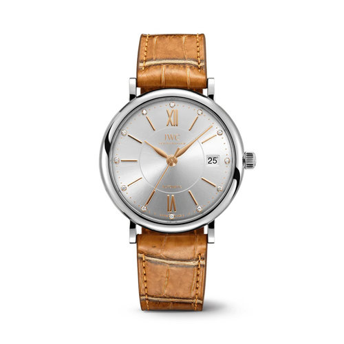 IWC Portofino Automatic 37 in staal met diamant Leon Martens Juwelier IWC Portofino Automatic 37 in staal met diamant Leon Martens Juwelier