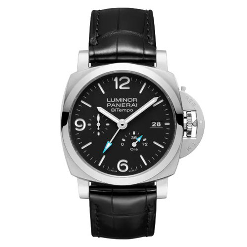 Panerai Luminor BiTempo in staal Leon Martens Juwelier